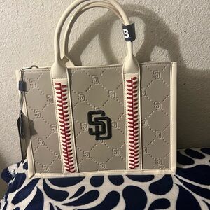 Stylish Cream and Black Women's Tote Bag